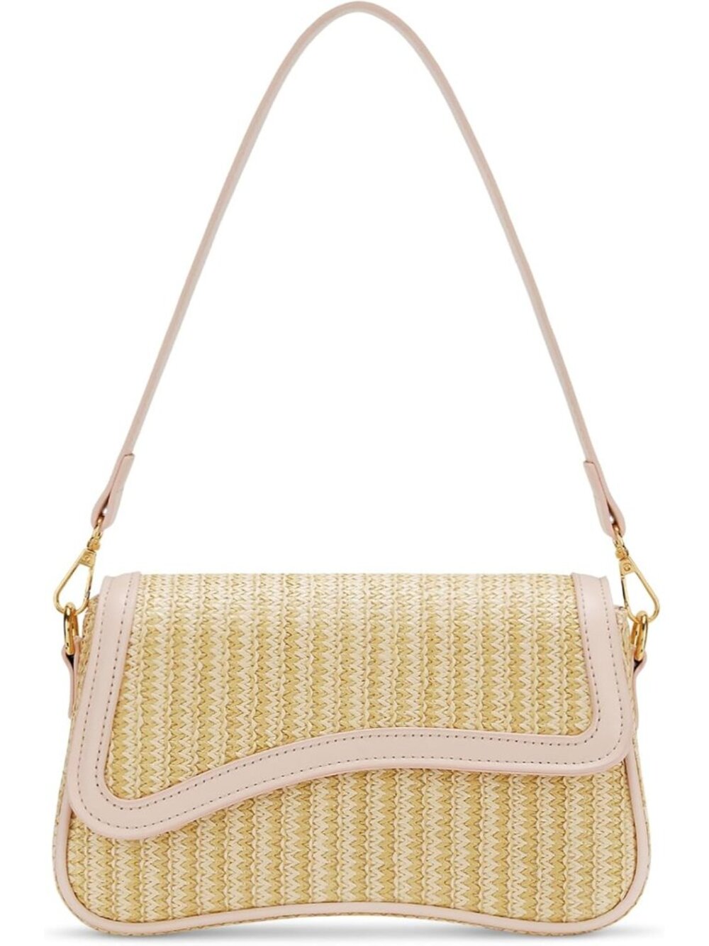 👜Women's Beige Small Hobo Shoulder Bag Retro Underarm Crossbody Clutch Purse